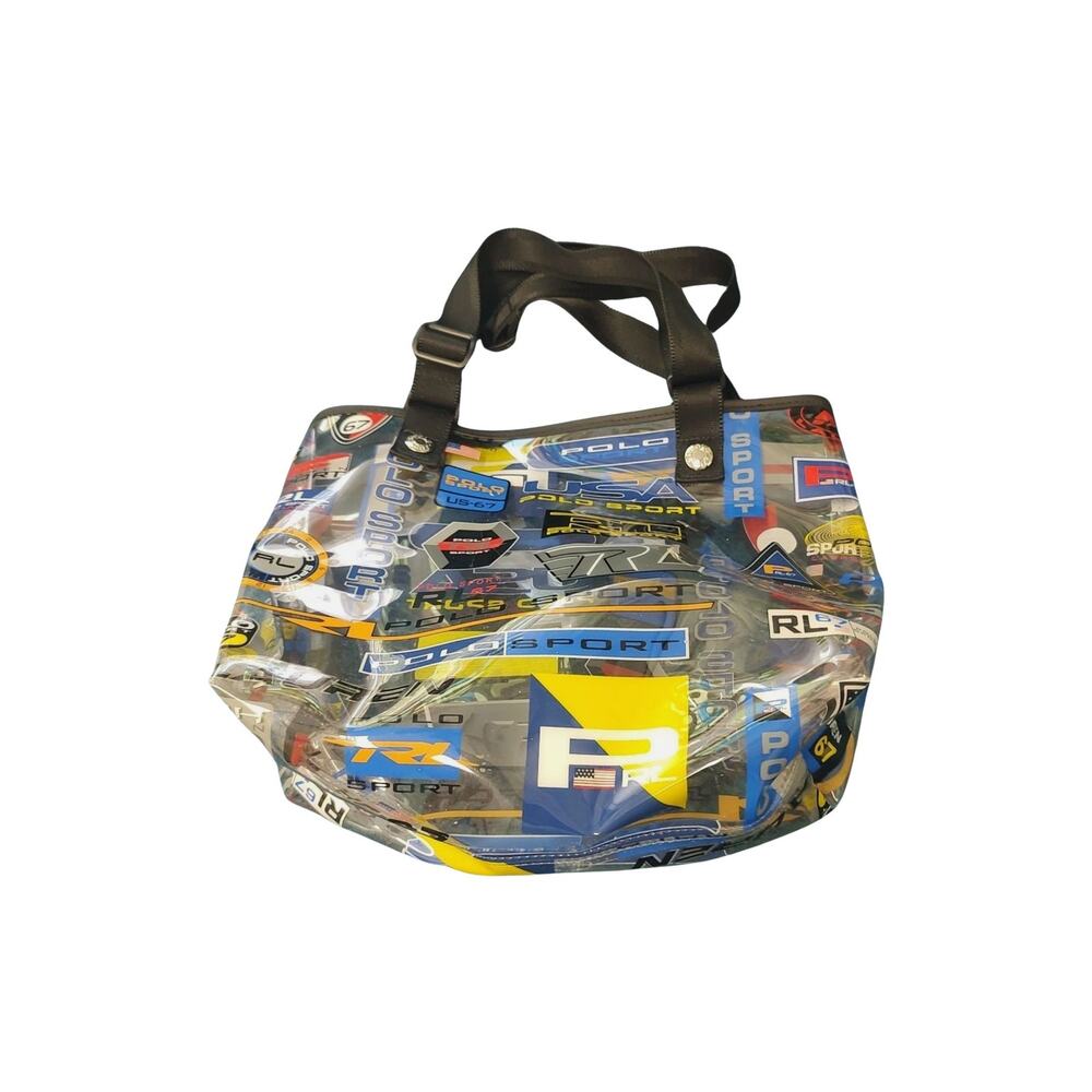 Ralph Lauren Polo Sport Clear Logo Tote Bag – Rare Multi-Logo Print